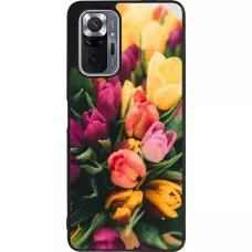 Coque Xiaomi Redmi Note 10 Pro Max - Silicone rigide noir Bouquet of tulips Spring 2026