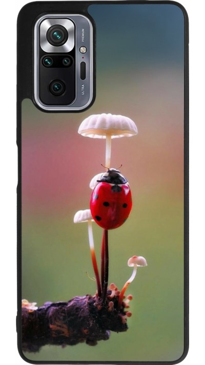 Coque Xiaomi Redmi Note 10 Pro Max - Silicone rigide noir Ladybird on a mushroom Spring 2026