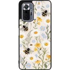 Coque Xiaomi Redmi Note 10 Pro Max - Silicone rigide noir Pattern bees Spring 2026