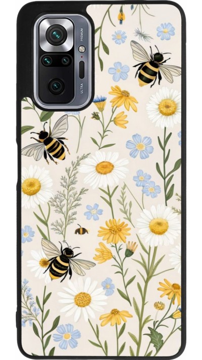 Coque Xiaomi Redmi Note 10 Pro Max - Silicone rigide noir Pattern bees Spring 2026