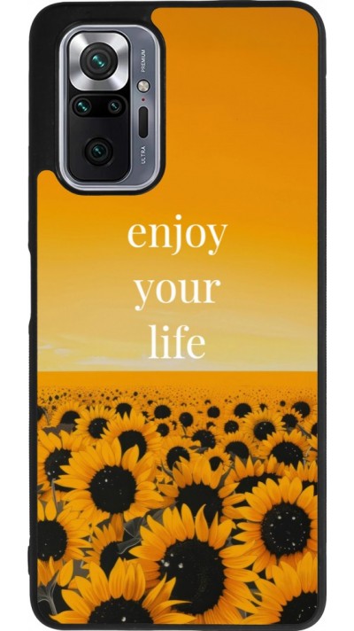 Coque Xiaomi Redmi Note 10 Pro Max - Silicone rigide noir Summer 2026 Enjoy your life