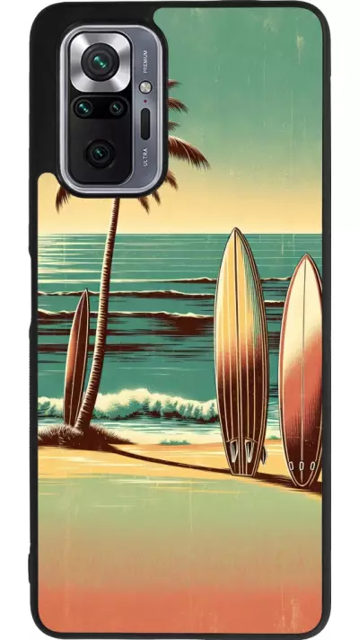 Coque Xiaomi Redmi Note 10 Pro Max - Silicone rigide noir Surf Paradise