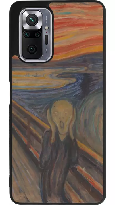 Coque Xiaomi Redmi Note 10 Pro Max - Silicone rigide noir Tableau art - Le Cri - Edvard Munch