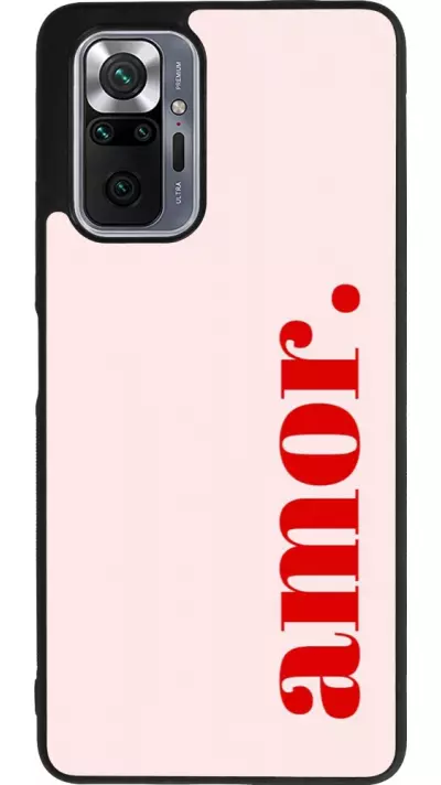Coque Xiaomi Redmi Note 10 Pro Max - Silicone rigide noir Valentine 2024 amor