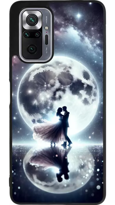 Coque Xiaomi Redmi Note 10 Pro Max - Silicone rigide noir Valentine 2024 Love under the moon