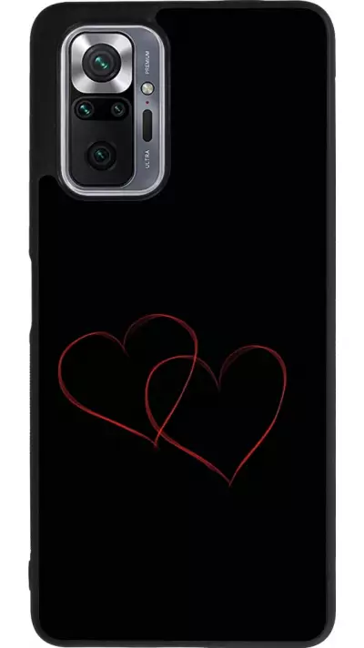 Coque Xiaomi Redmi Note 10 Pro Max - Silicone rigide noir Valentine 2023 attached heart