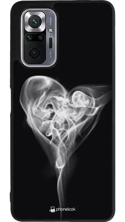 Coque Xiaomi Redmi Note 10 Pro Max - Silicone rigide noir Valentine 2022 Black Smoke