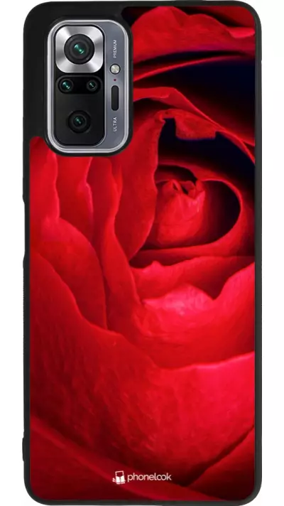 Coque Xiaomi Redmi Note 10 Pro Max - Silicone rigide noir Valentine 2022 Rose