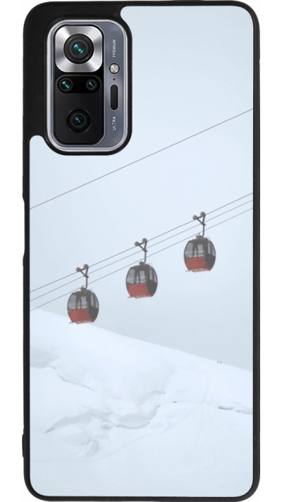 Coque Xiaomi Redmi Note 10 Pro Max - Silicone rigide noir Winter 22 ski lift