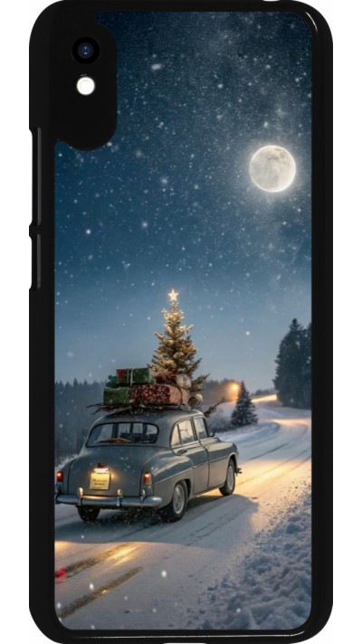 Xiaomi Redmi 9A Case Hülle - Christmas 25 Car with Tree Xmas