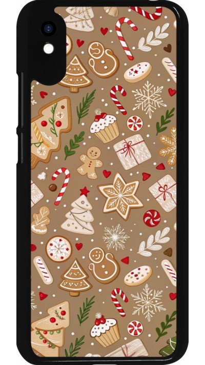 Xiaomi Redmi 9A Case Hülle - Christmas 25 Pattern Ginger Cookie