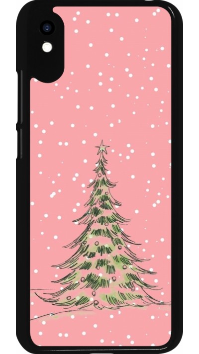 Xiaomi Redmi 9A Case Hülle - Christmas 25 Pink Tree
