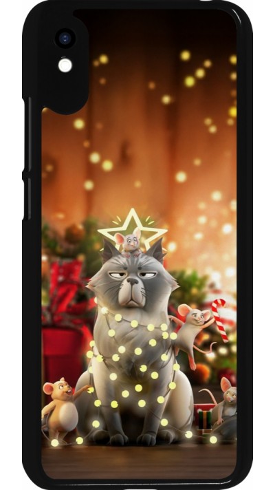 Xiaomi Redmi 9A Case Hülle - Christmas 25 Xmas Cat