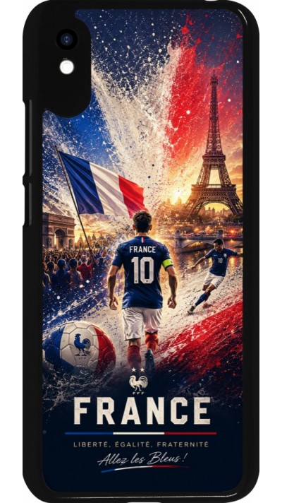 Coque Xiaomi Redmi 9A - Football France splash 2026