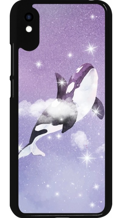 Xiaomi Redmi 9A Case Hülle - Whale in sparking stars Xiaomi Redmi 9A Case Hülle - Whale in sparking stars