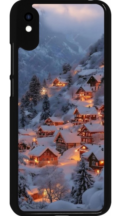 Xiaomi Redmi 9A Case Hülle - Winter 25 Winter snowy village