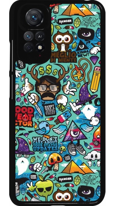 Xiaomi Redmi Note 11 / 11S Case Hülle - Mixed Cartoons Turquoise