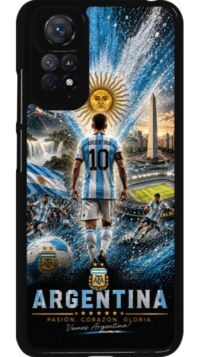 Coque Xiaomi Redmi Note 11 / 11S - Football Argentine splash 2026