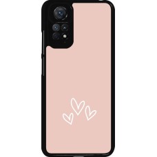 Xiaomi Redmi Note 11 / 11S Case Hülle - Valentine 2023 three minimalist hearts