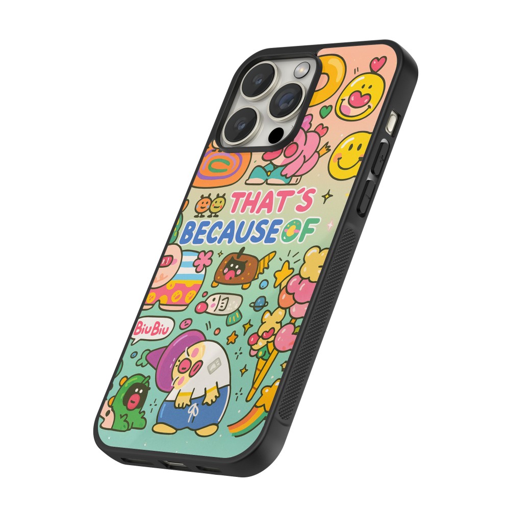 Coque iPhone 16 Pro Max - Silicone rigide noir Thats beacause of