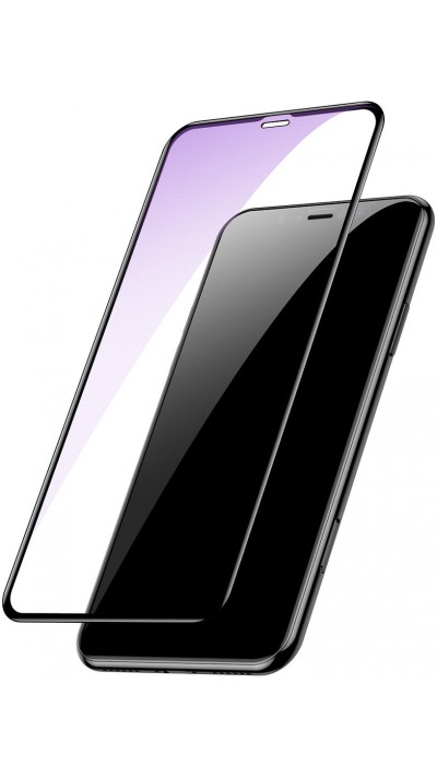 3D Tempered Glass Schutzglas schwarz anti-Blue Light - iPhone 16 Plus
