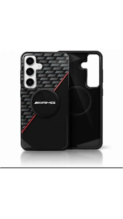 Coque Samsung Galaxy S25 - AMG Red Stripe MagSafe - Noir