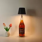 Abat-jour lampe LED pour bouteille adaptable universel - Noir