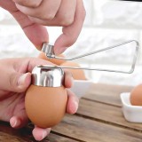 Casse-oeuf compact - Ouvre-oeufs en acier inoxydable - Argent