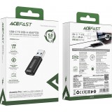 Acefast J2 - Adaptateur USB-C 3.0 (femelle) vers USB-A 3.0 (m&acirc;le) 5Gb/s - Noir