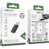Acefast J2 - Adaptateur USB-C 3.0 (femelle) vers USB-A 3.0 (mâle) 5Gb/s - Noir