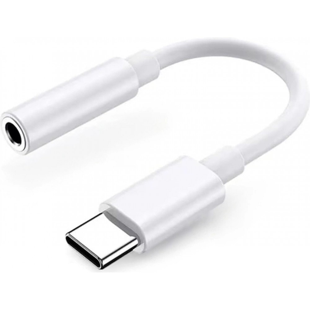 Adaptateur DAC USB-C vers mini jack 3.5mm Samsung original by Mobeen GP-TGU023AE pour audio haute qualité - Blanc