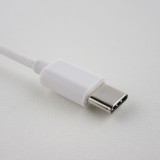 USB-C zu AUX 3.5 mm Adaptater - Audio Anschluss Smartphone/Laptop/Tablet - Weiss
