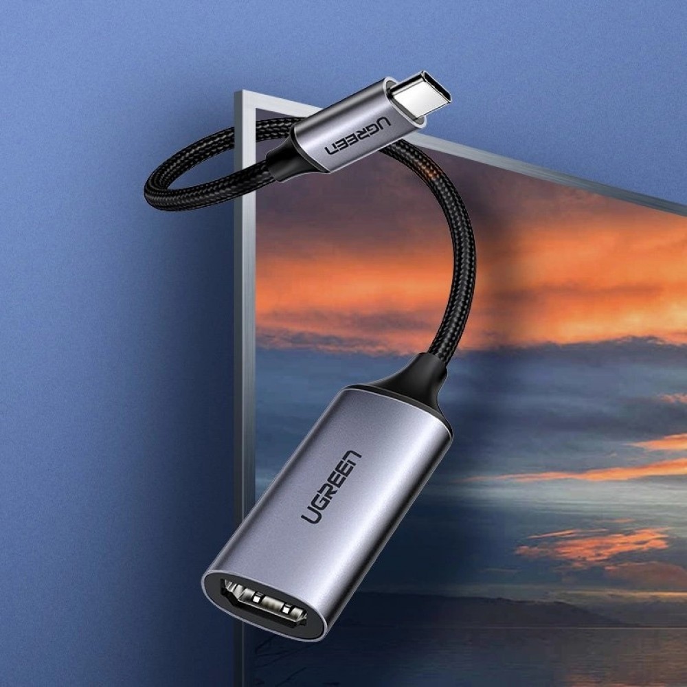 Adaptateur USB Type C vers HDMI 2.0 4K 60 Hz Thunderbolt 3 pour MacBook PC - Gris