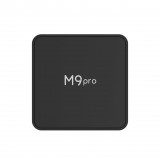 Android smart TV Box M9 Pro LED Quad Core 64-bit 4K Ultra HD für Streaming mit HDR10 + Android11 & Google Assist - Schwarz