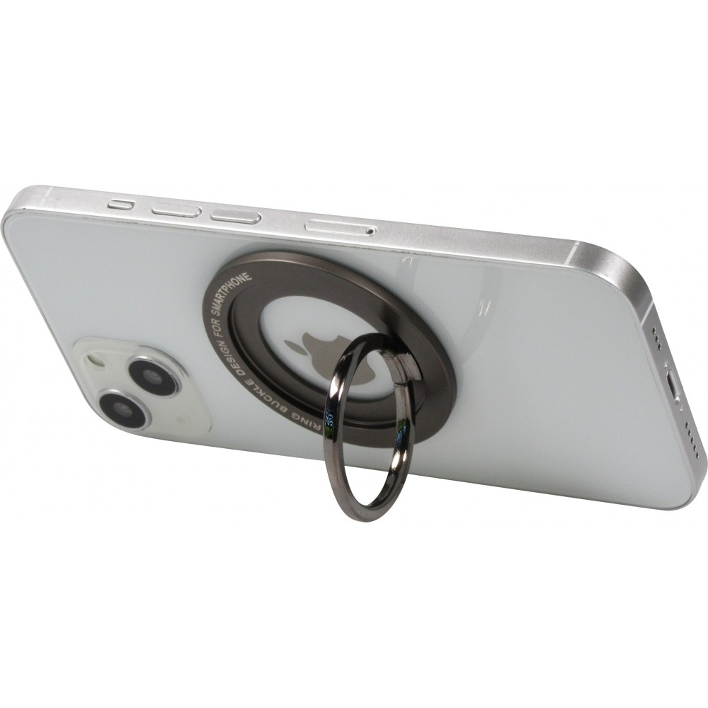 Anneau de support magnétique en aluminium avec la fonction Magsafe - Noir