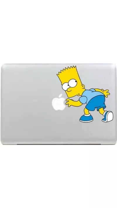 Autocollant MacBook - Bart Simpson