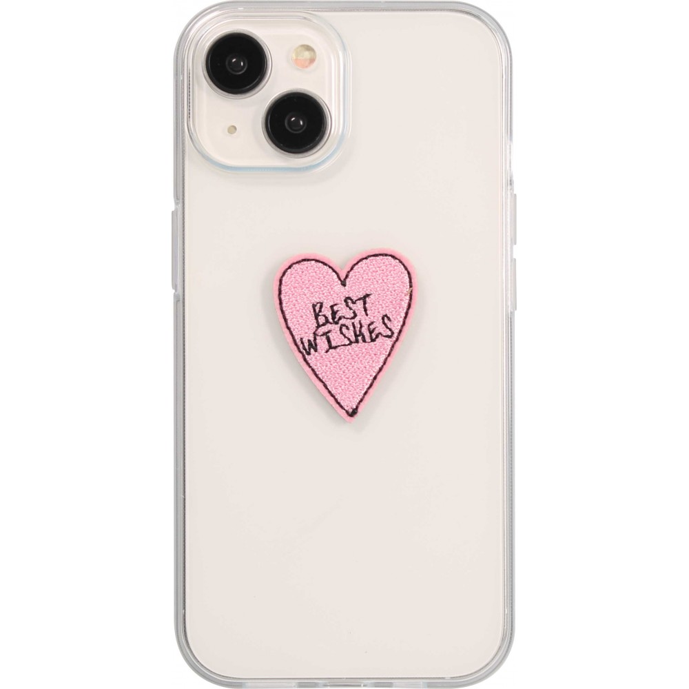 Autocollant sticker pour téléphone/tablette/ordinateur brodé en 3D - Best wishes