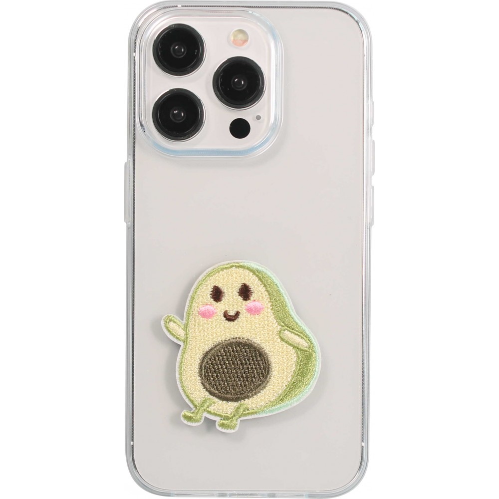 Autocollant sticker pour téléphone/tablette/ordinateur brodé en 3D - Happy Avocado