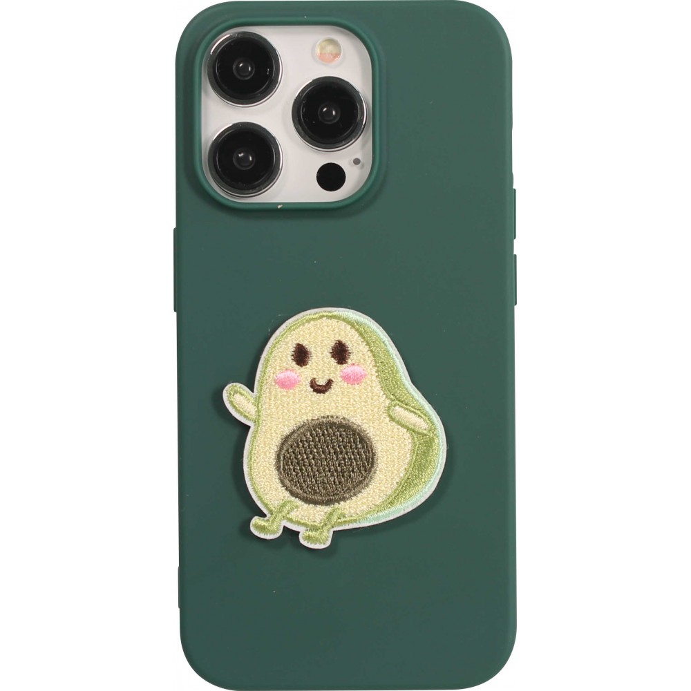 Autocollant sticker pour téléphone/tablette/ordinateur brodé en 3D - Happy Avocado