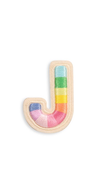 Sticker Aufkleber f&uuml;r Handy/Tablet/Computer 3D gestickt - Lettre J