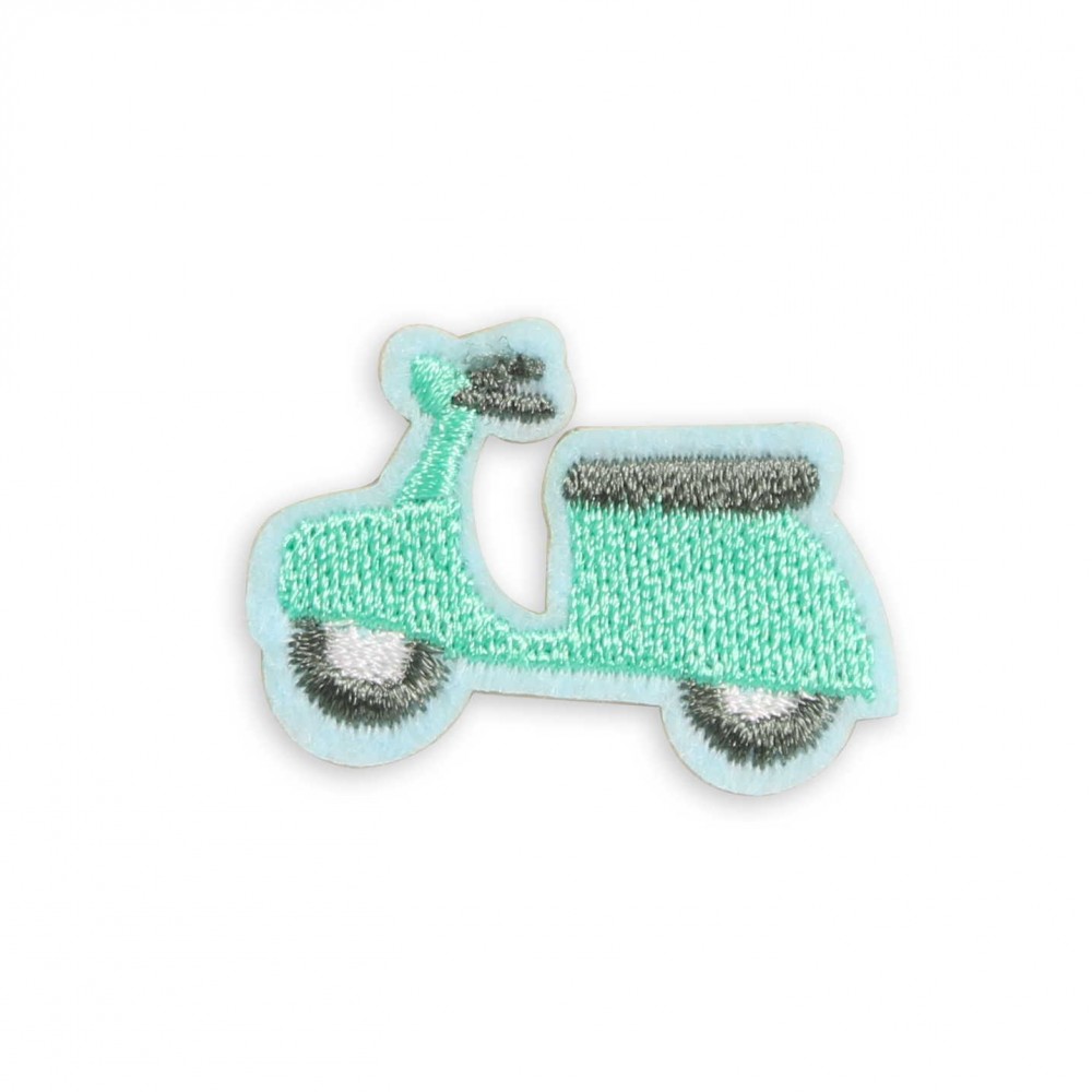 Autocollant sticker pour téléphone/tablette/ordinateur brodé en 3D - Little scooter