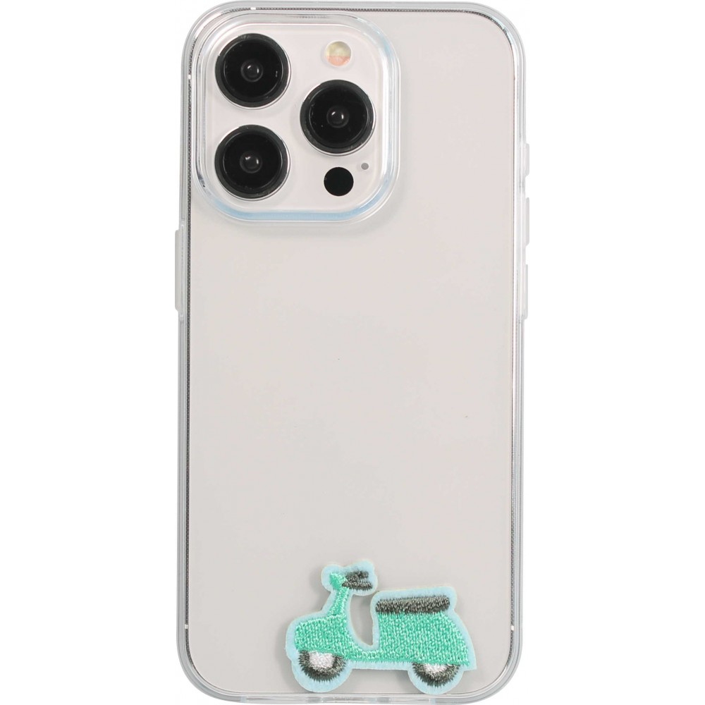 Autocollant sticker pour téléphone/tablette/ordinateur brodé en 3D - Little scooter
