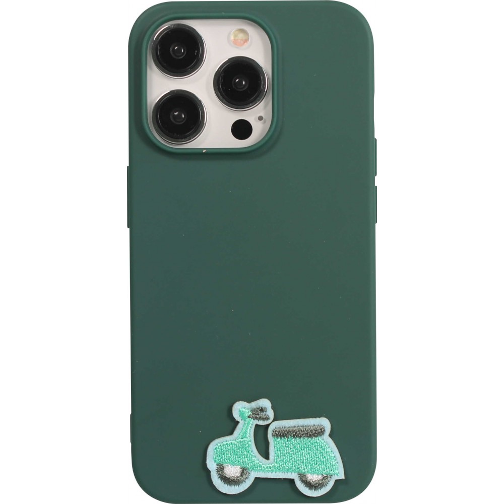 Autocollant sticker pour téléphone/tablette/ordinateur brodé en 3D - Little scooter