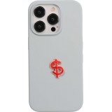 Autocollant sticker pour téléphone/tablette/ordinateur brodé en 3D - Red Dollar Sign