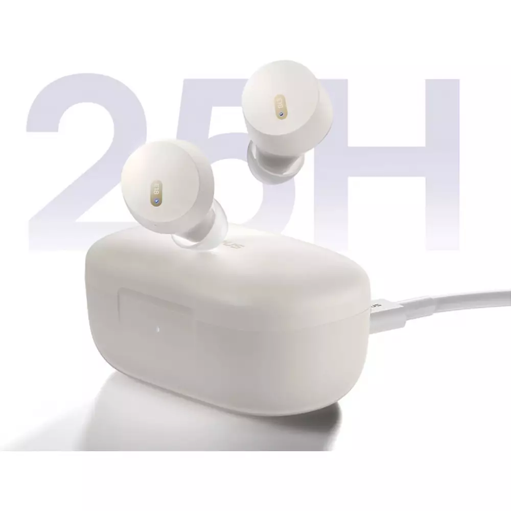 Baseus Bowie E18 Bluetooth 5.3 TWS In-Ear écouteurs IPX4 avec étui de charge - Blanc