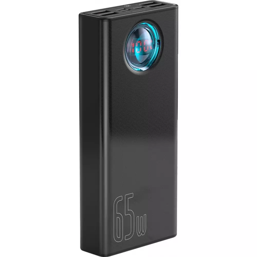 Batterie Externe Baseus Amblight 65W 30000mAh Charge Rapide Power Bank - Noir
