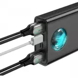 Batterie Externe Baseus Amblight 65W 30000mAh Charge Rapide Power Bank - Noir