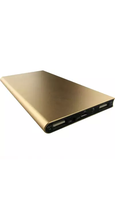 Luxury Externe Batterie Deluxe Smart flat 10'000 mAh - Gold