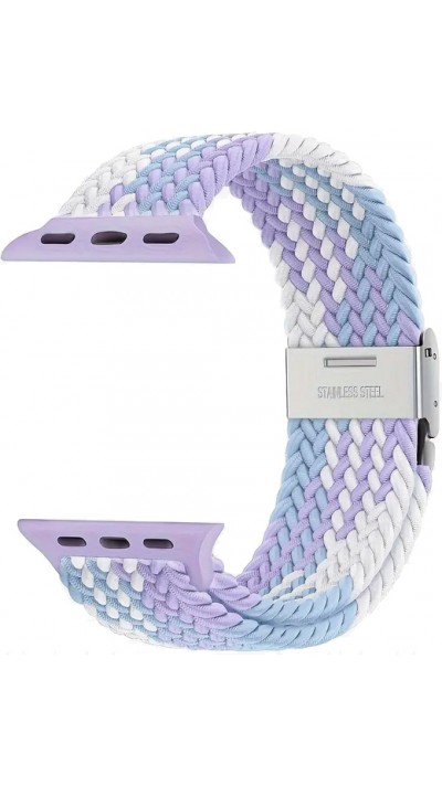 Bracelet en nylon élastique tressé avec des sangles extensibles pour Apple Watch - Multicolor 10 - Apple Watch 38/40/41/42 mm