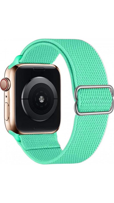 Sportliches elastisches Nylonband, verstellbar, weich, waschbar - Türkis - Apple Watch 38/40/41/42 mm